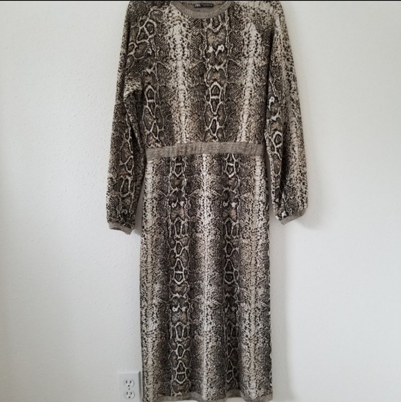 zara grey jumper dress Zara Dresses | Zara Off The Shoulder Knit Dress Limited Edition Light | Color: Gray